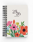 Watercolor Flowers Daily Planner