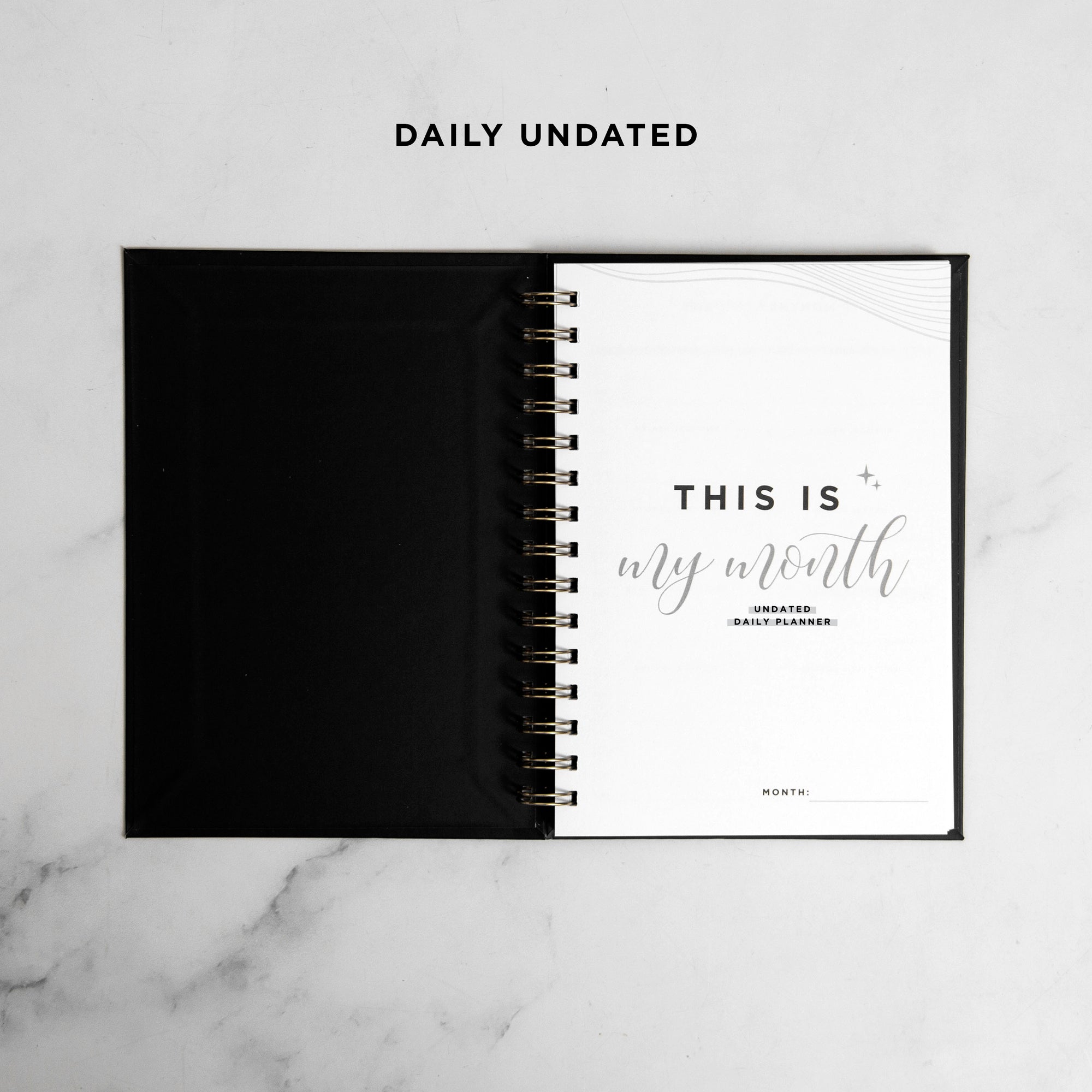 A New Chapter Begins Foil Undated Planner