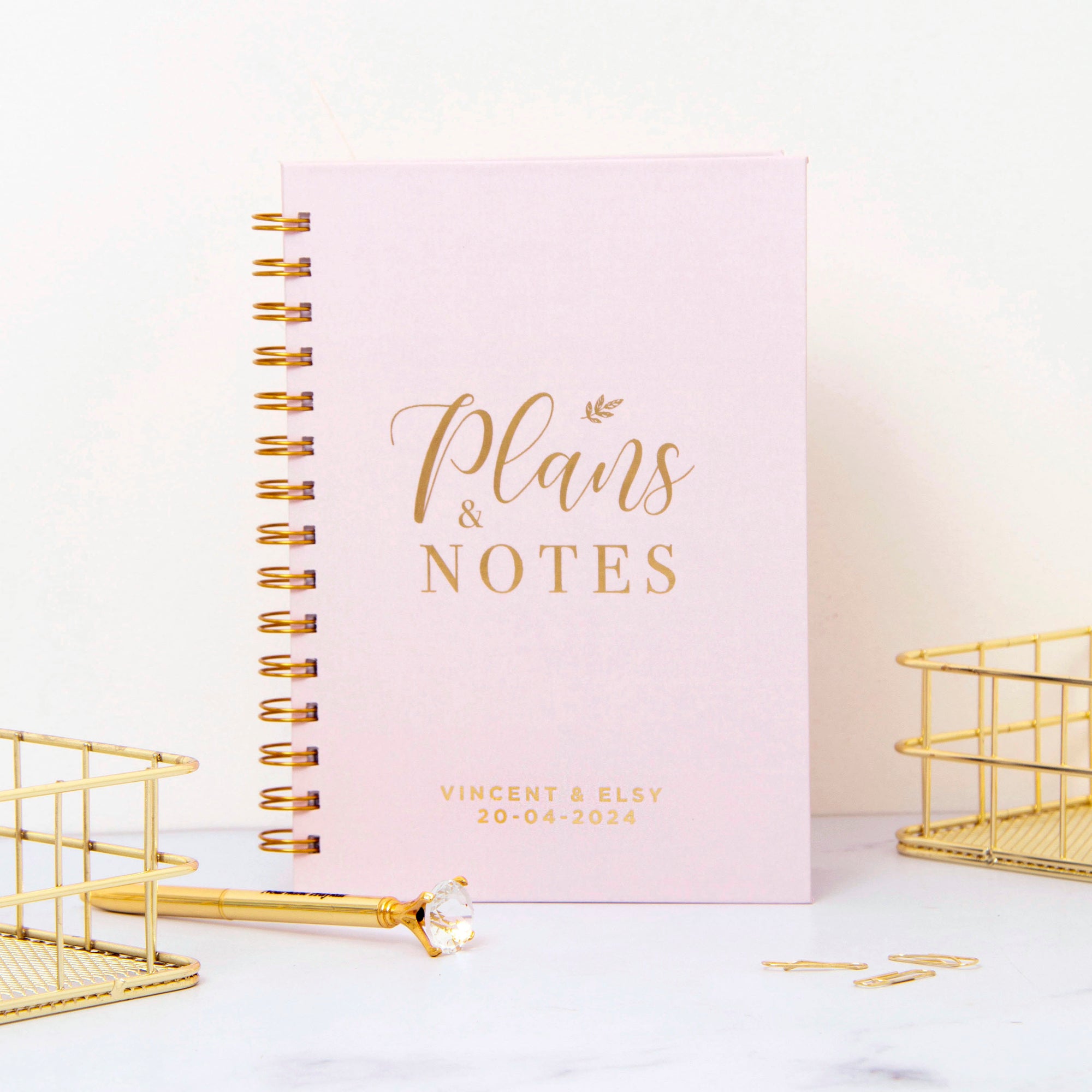 Plans & Notes Foil Wedding Planner
