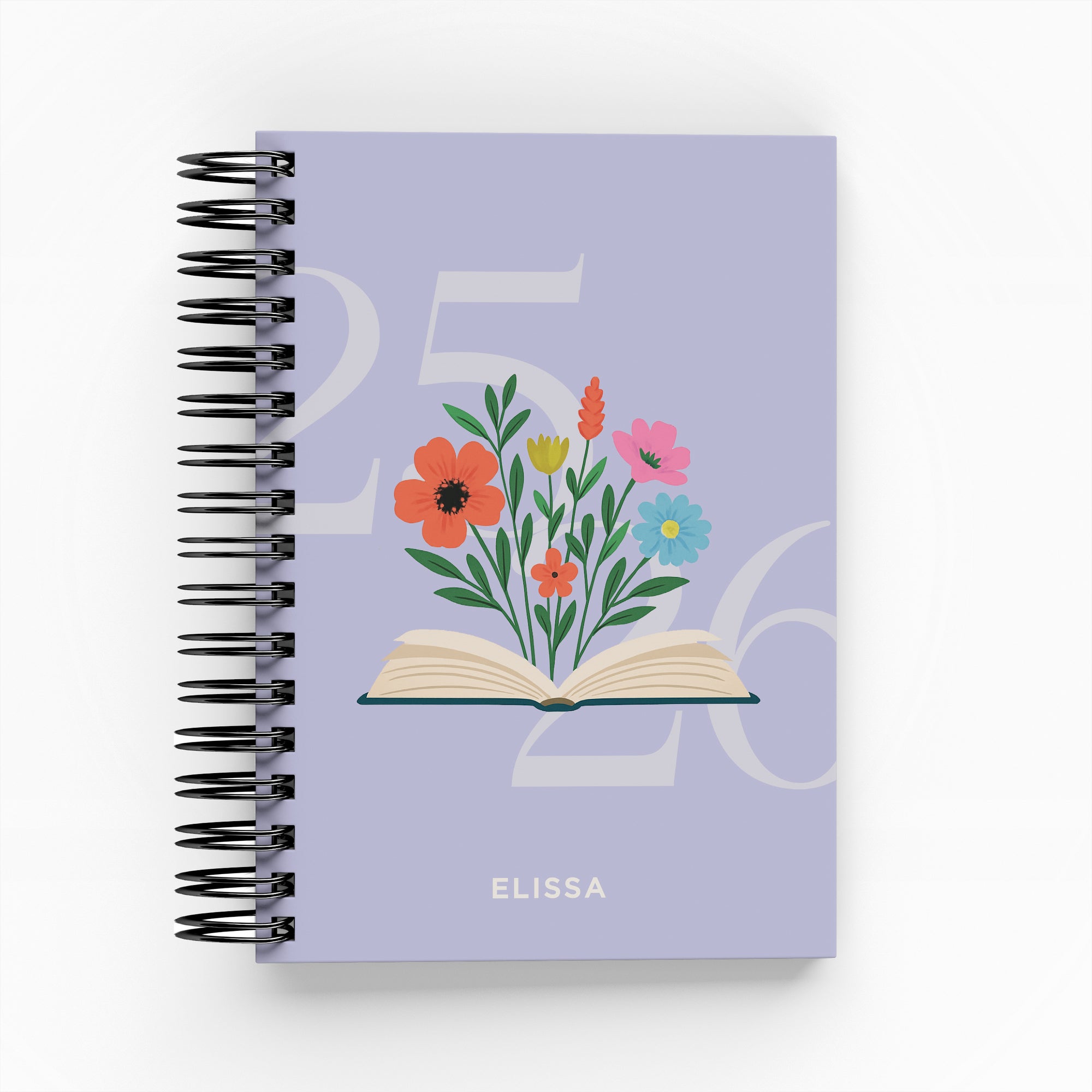 Yearly Flower Book Daily Planner