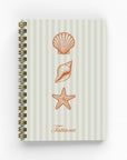 Seashell Lined Notebook