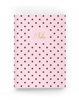 Strawberry Latte Polka Dot Lined Notebook