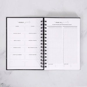 Black Simple Foil Weekly Planner