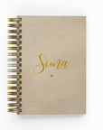 Script Name Vegan Leather Foil Daily Planner