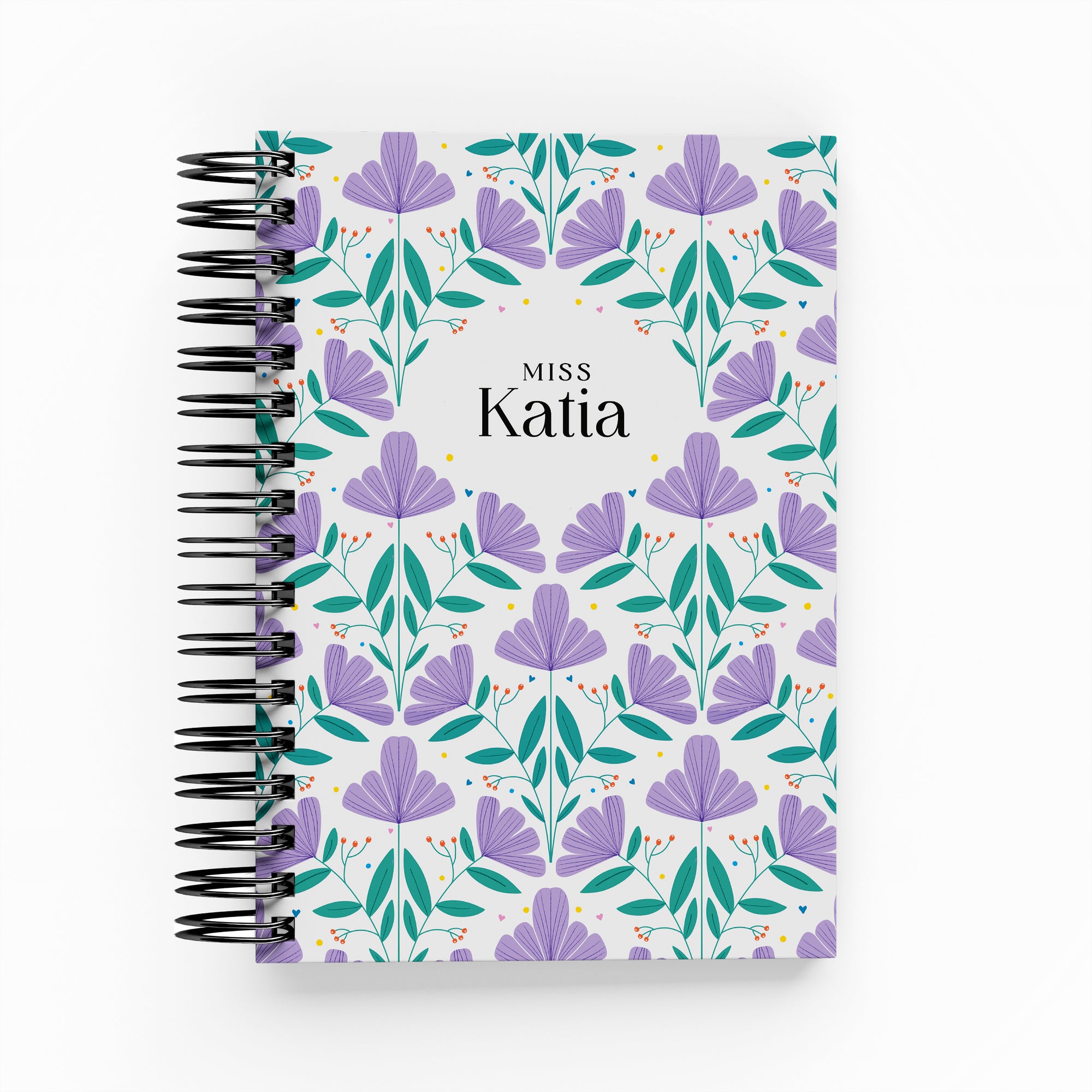 Purple Flowers Daily Planner