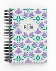 Purple Flowers Daily Planner