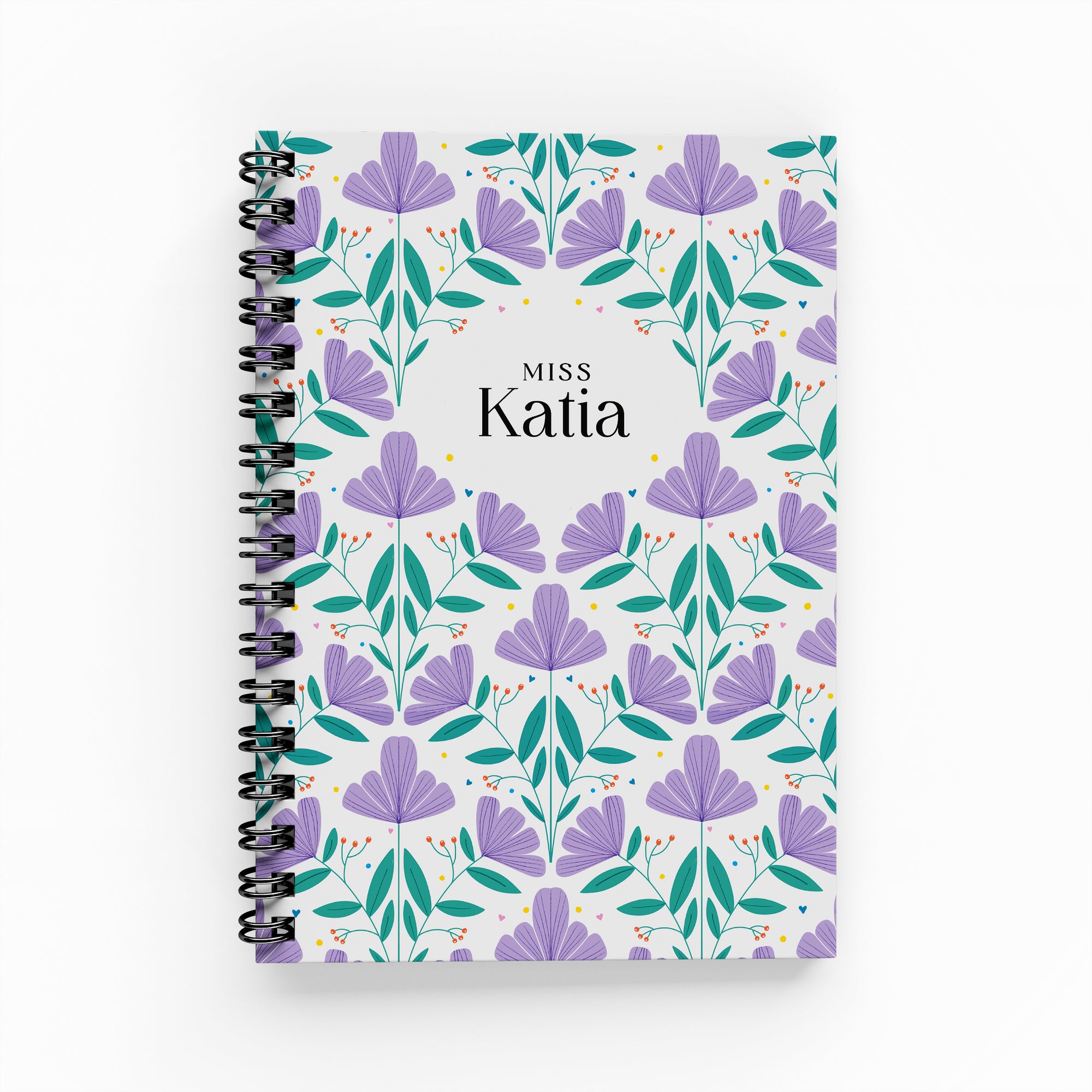 Purple Flowers Weekly Planner