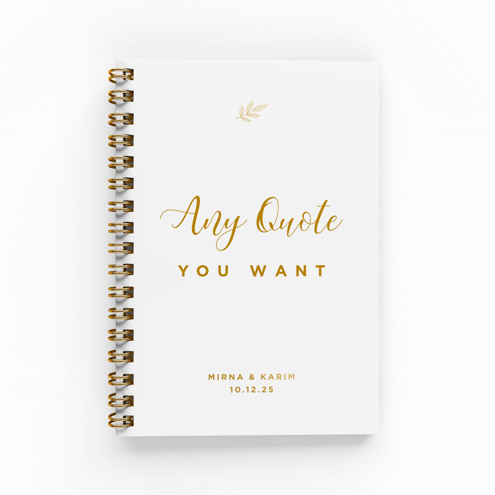 Any Quote Foil Wedding Planner