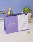 Boss Woman Foil Desk Calendar