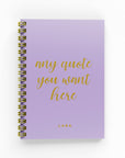 Any Script Quote Foil Budget Planner