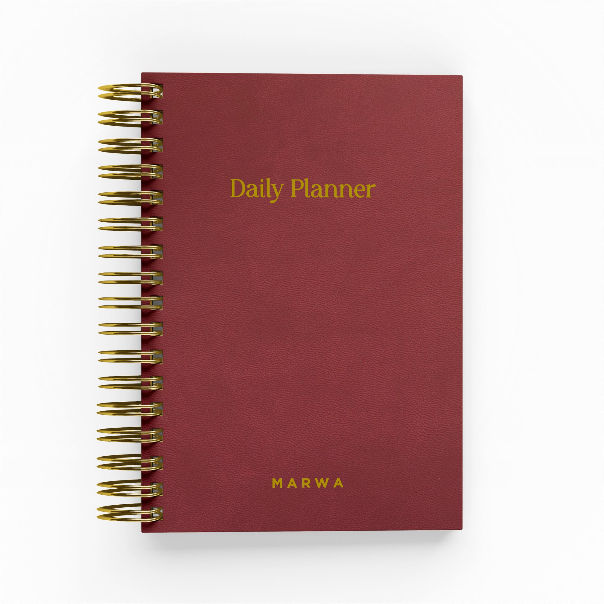 Simple Vegan Leather Foil Daily Planner