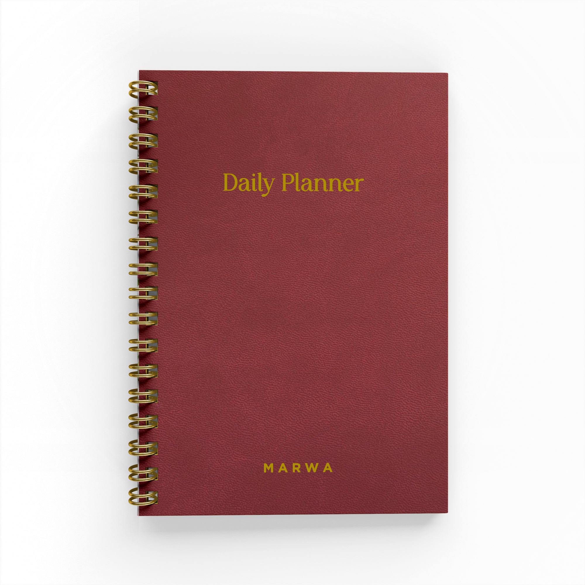 Simple Vegan Leather Foil Undated Planner