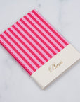 Candy Stripe Lined Notebook
