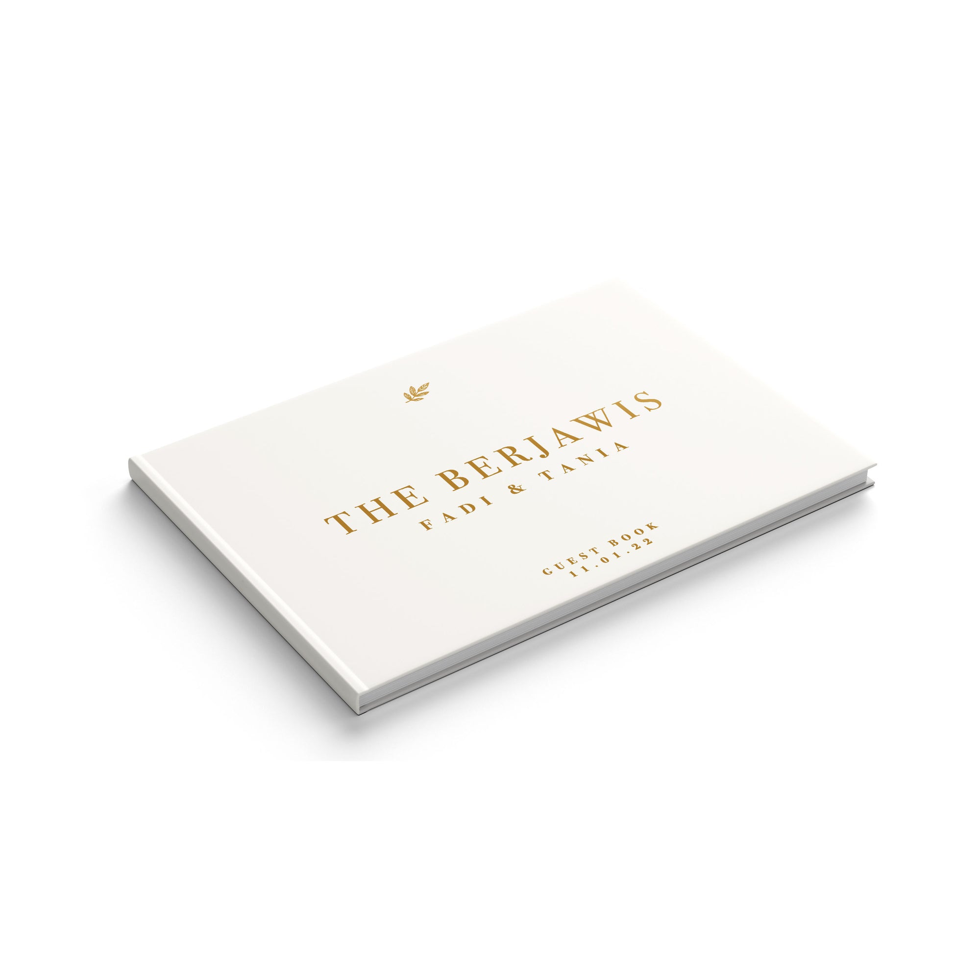 Classic Last Name Foil Wedding Guest Book