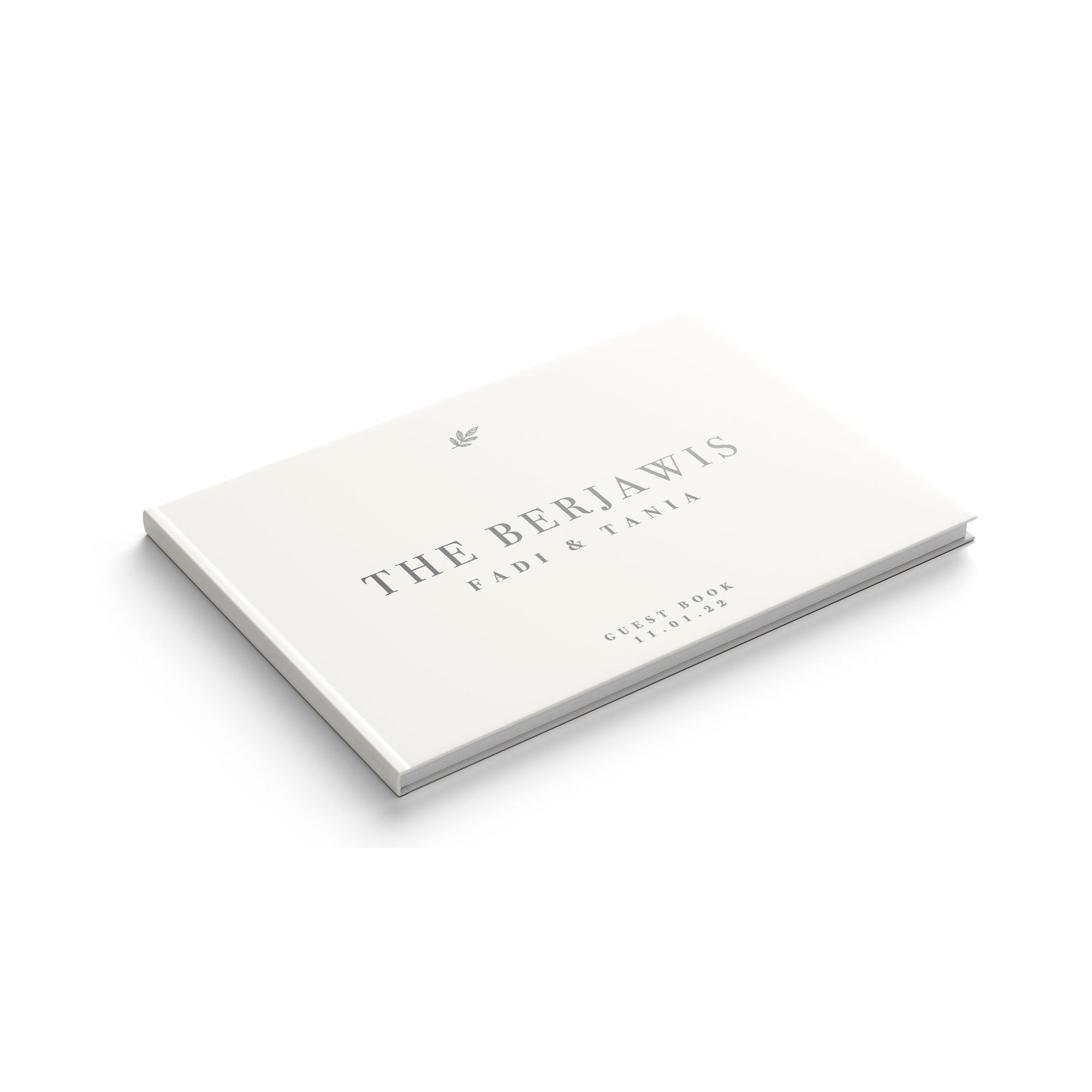 Classic Last Name Foil Wedding Guest Book