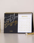 Count Your Blessings Foil Desk Calendar
