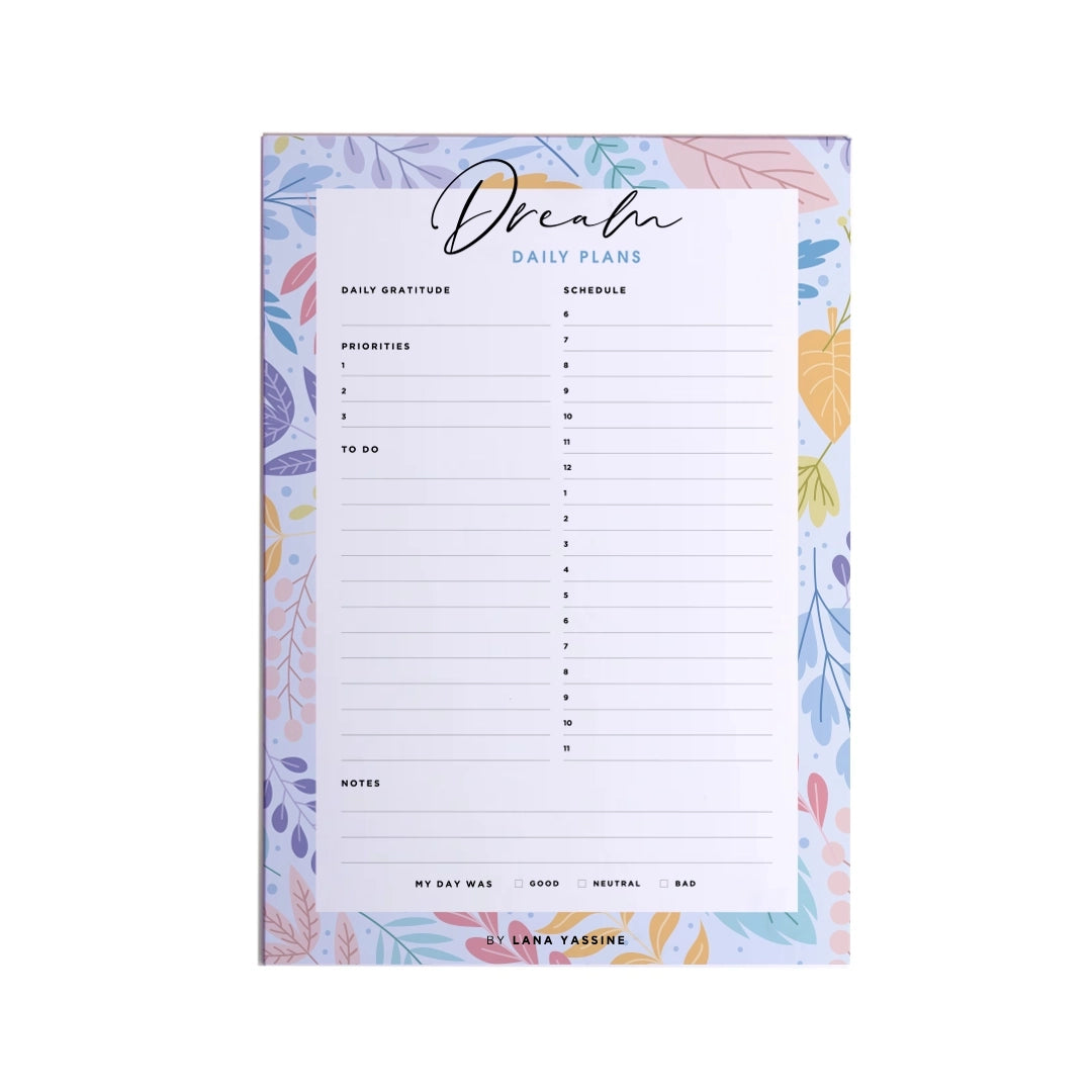 Dream Daily Desk Planner