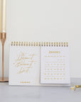 Dream It Foil Desk Calendar