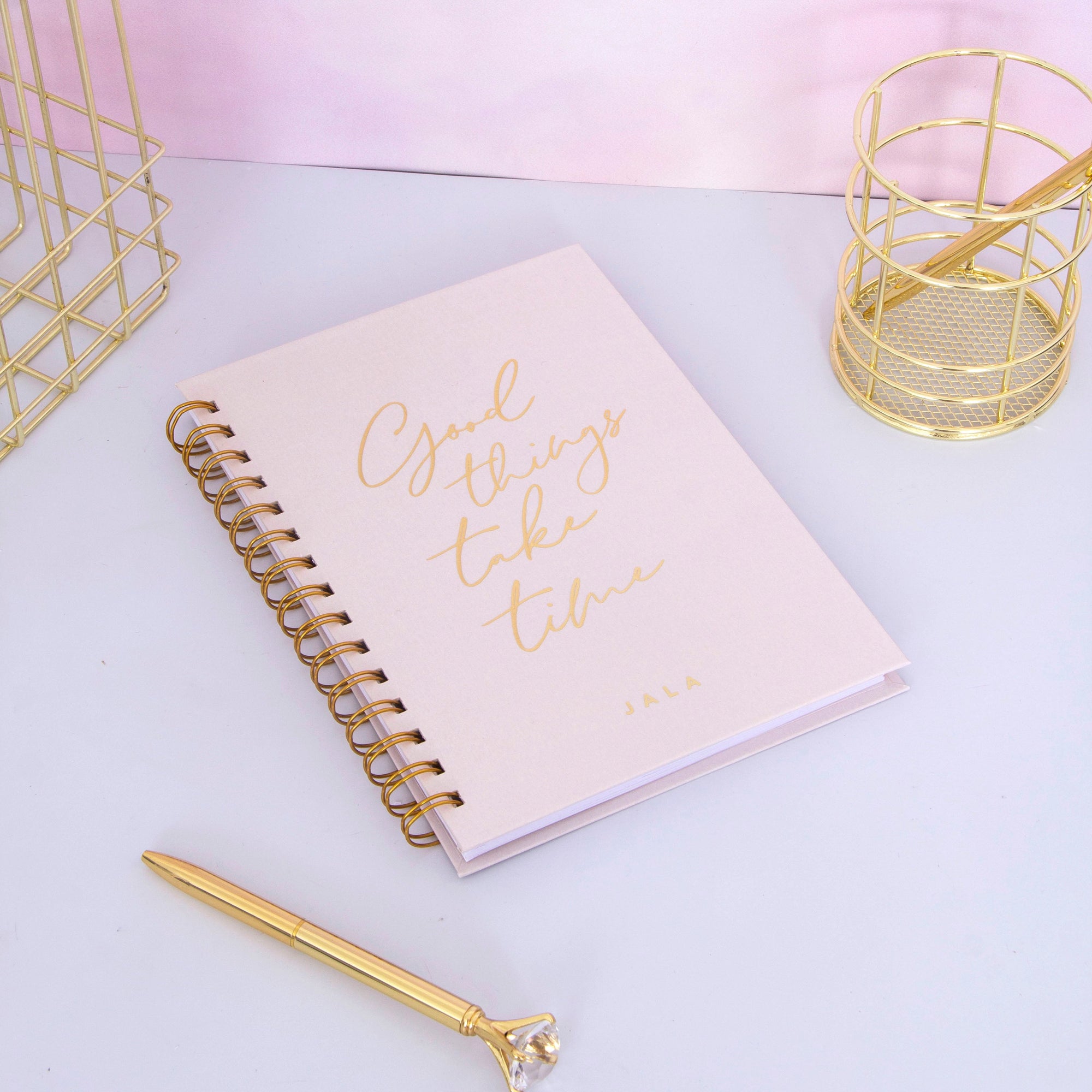 Good Things Take Time Foil Undated Planner
