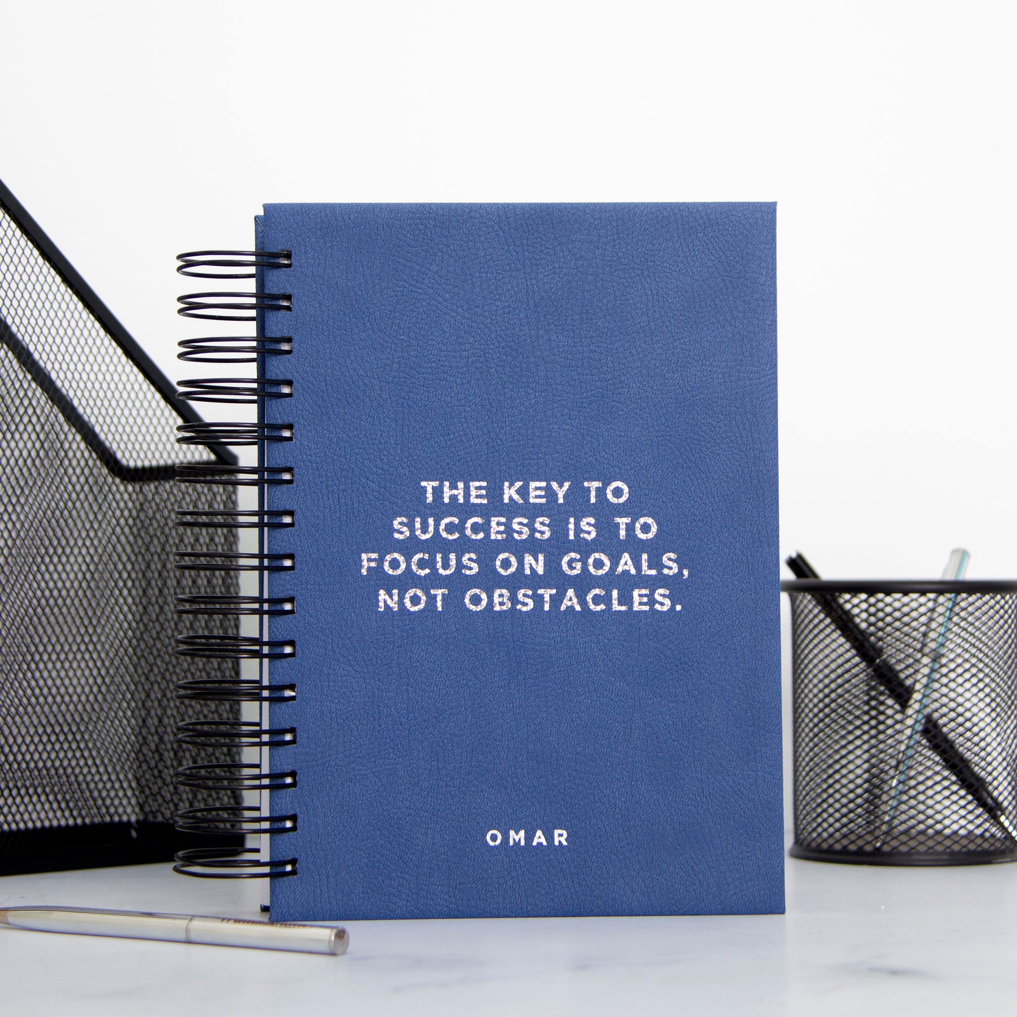 Any Simple Quote Vegan Leather Foil Weekly Planner