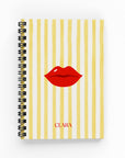 Red Lips Lined Notebook