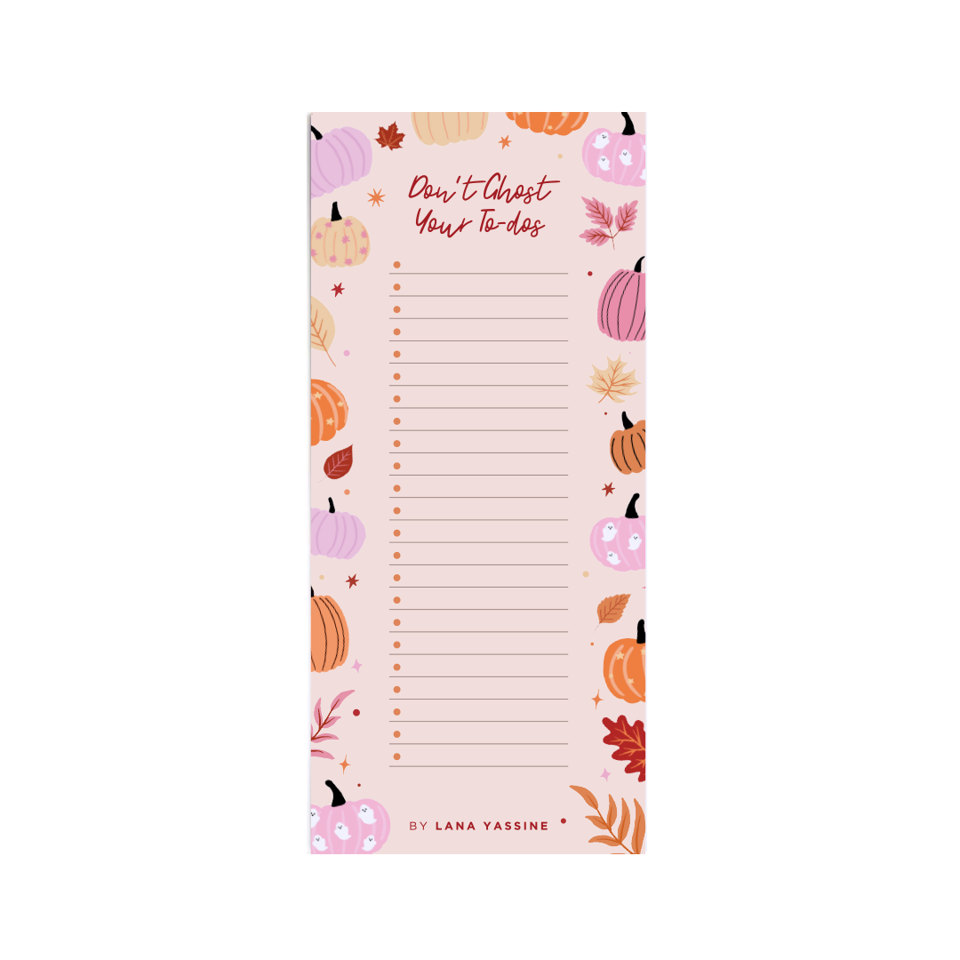 Pumpkin Spice List & To Dos