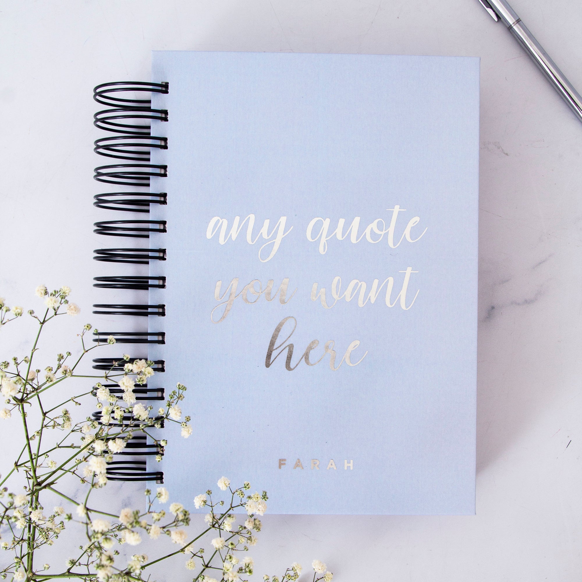 Any Script Quote Foil Daily Planner