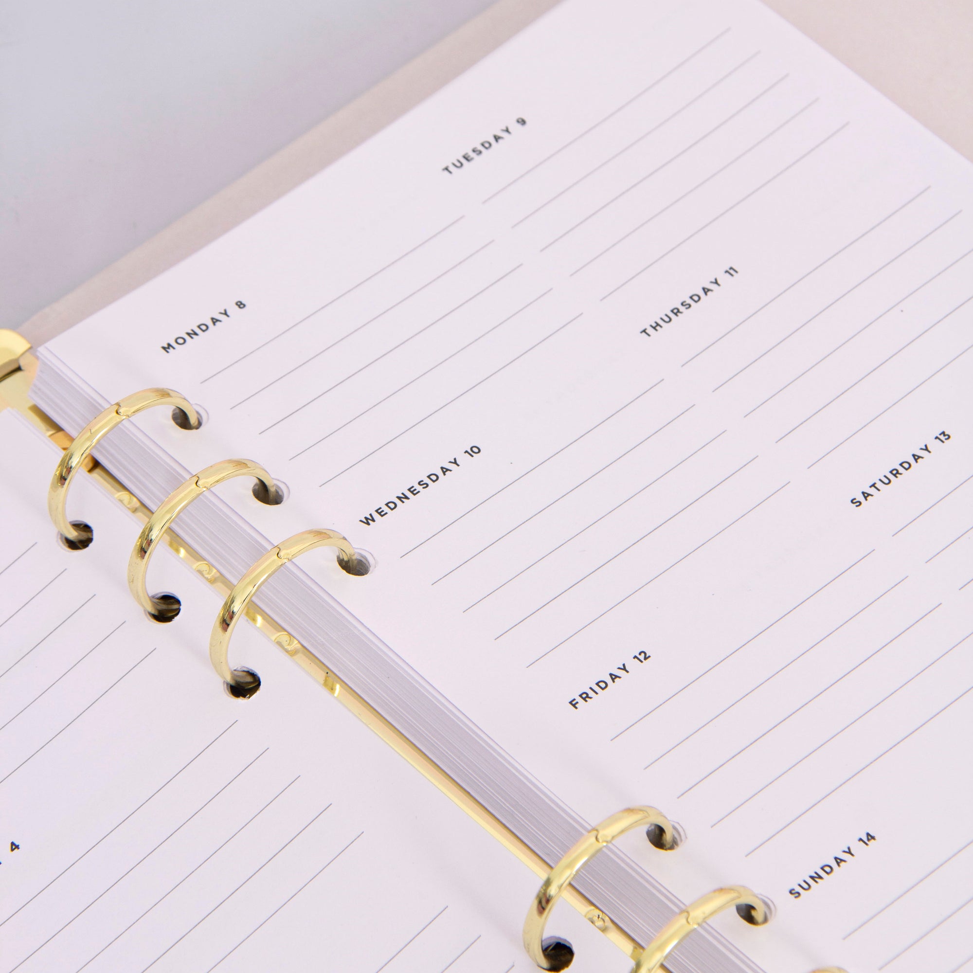 Weekly Planner Binder Inserts