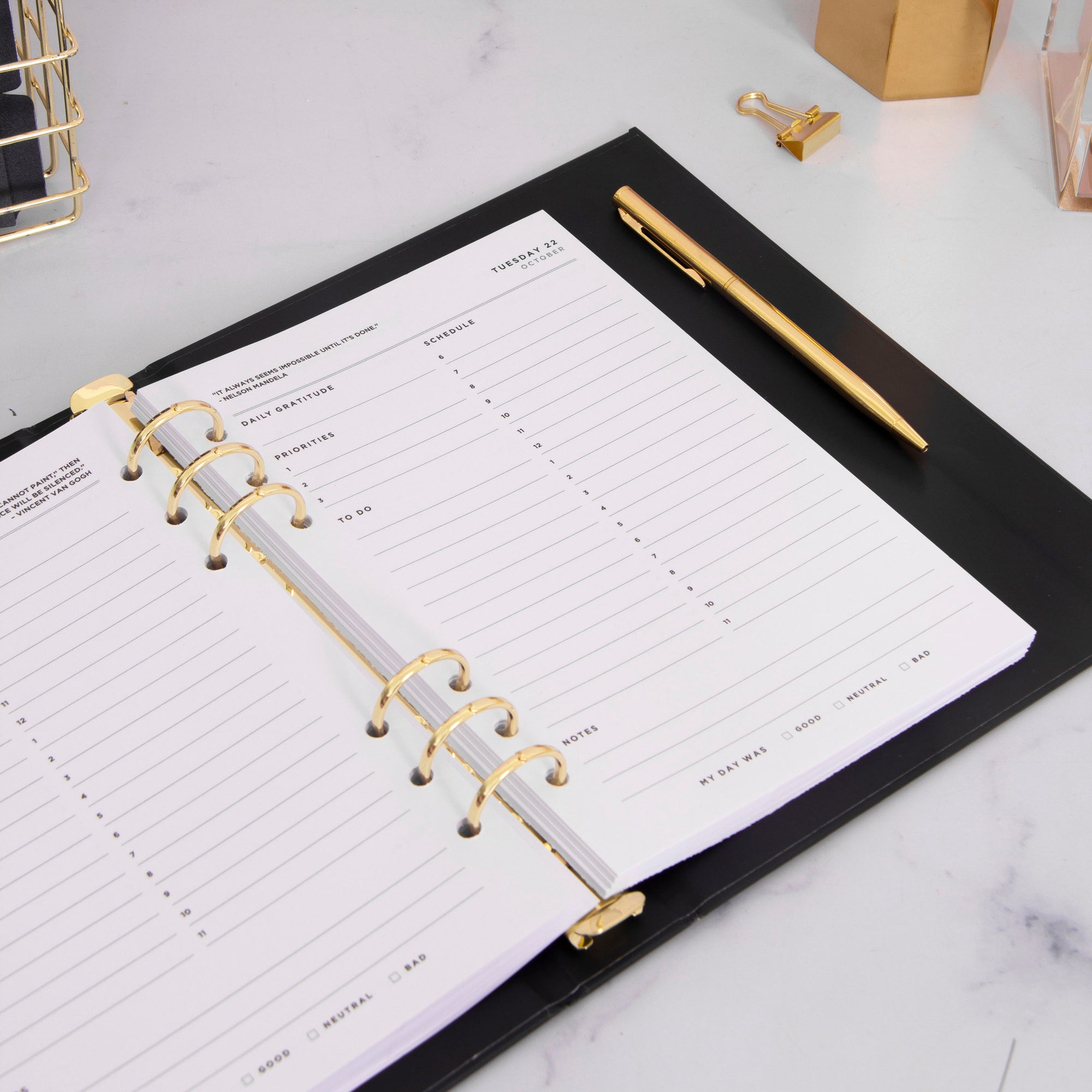 Daily Planner Binder Inserts