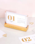 Acrylic Gold Desk Stand