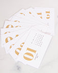 2025 Calendar Cards for Acrylic Gold Desk Stand