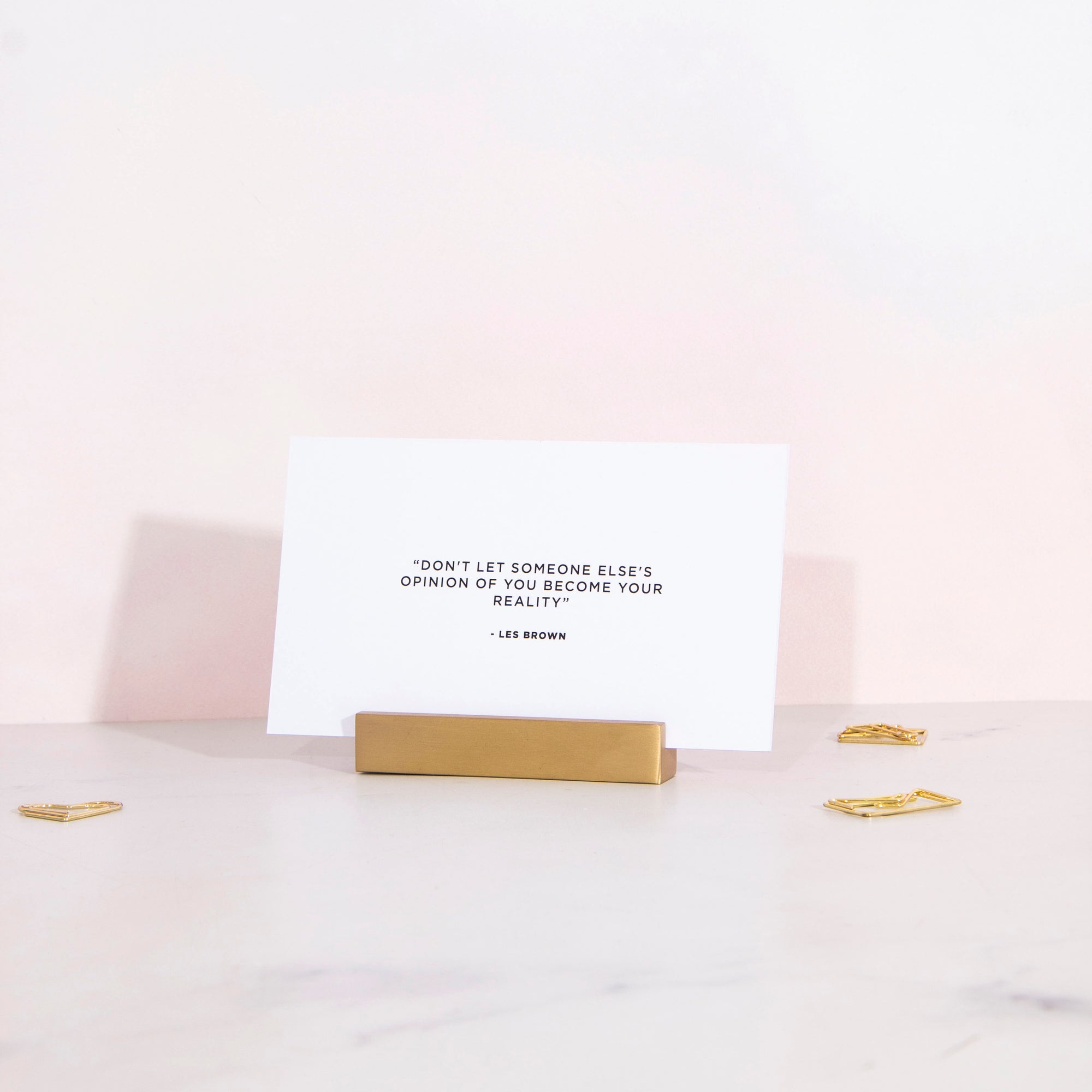 Brass Flat Card Holder