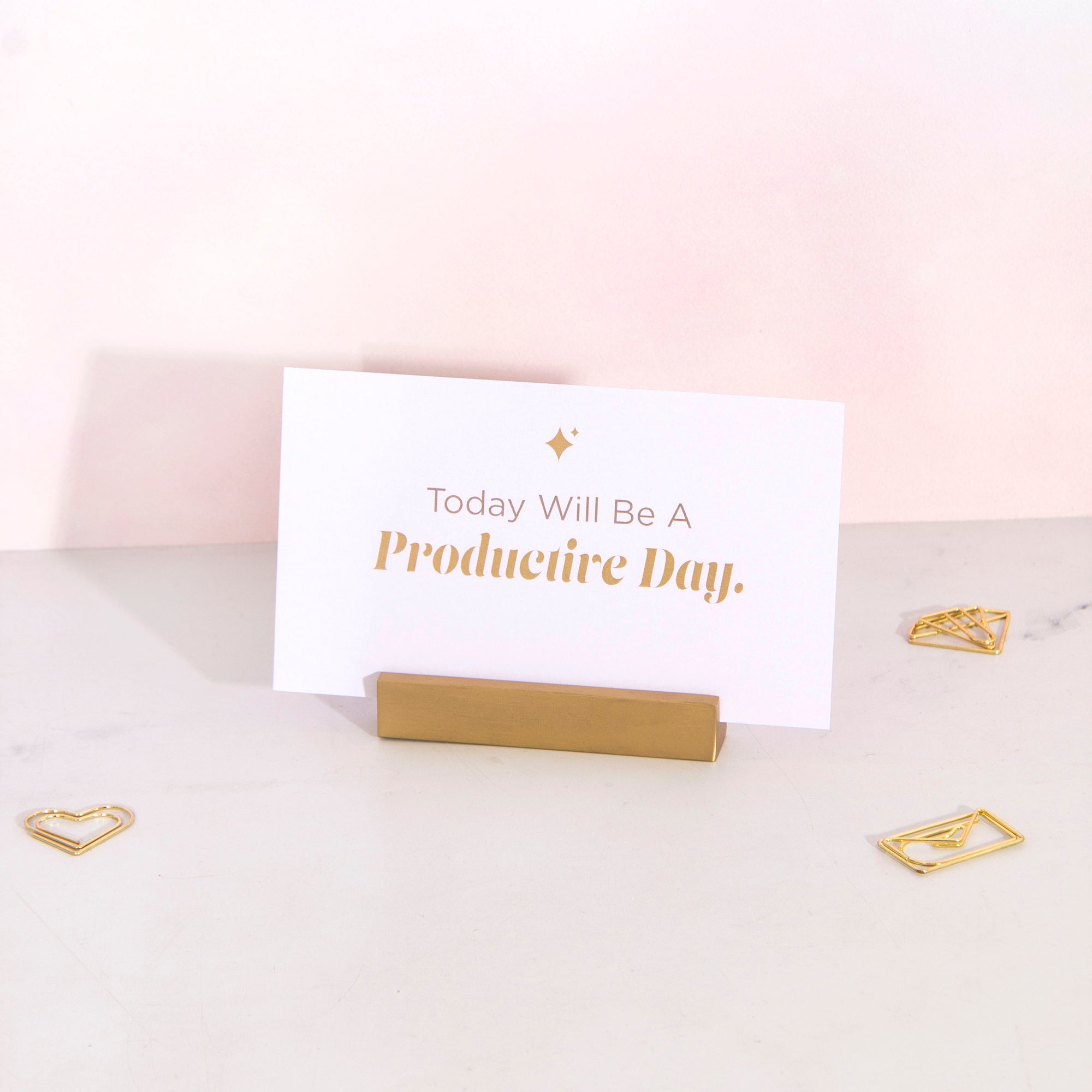 Brass Flat Card Holder