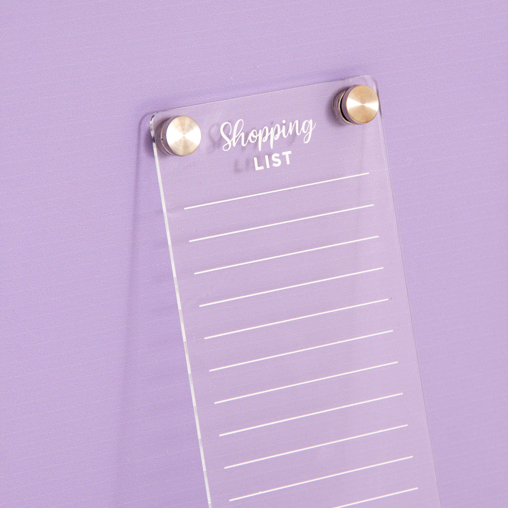 Shopping List Acrylic Fridge Board