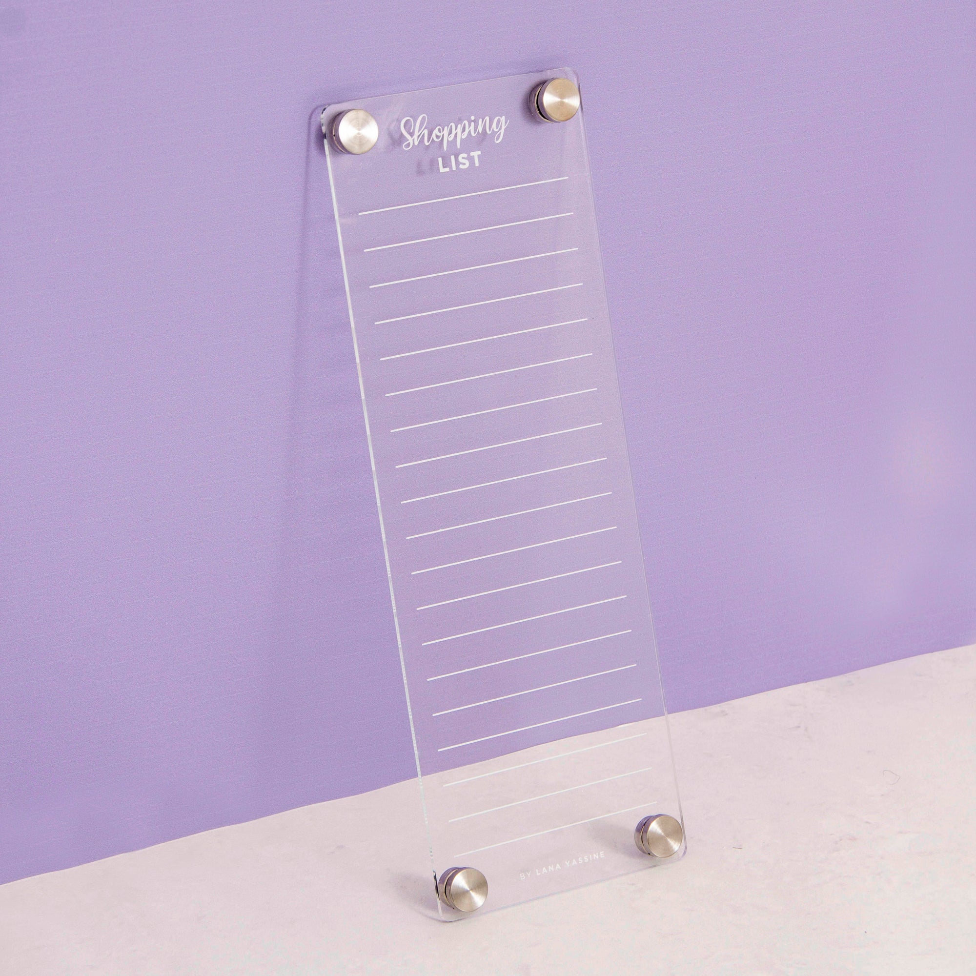 Shopping List Acrylic Fridge Board