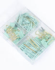 Paper Clips & Pins Bundle Light Turquoise
