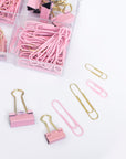 Paper Clips & Pins Bundle Pink
