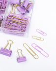 Paper Clips & Pins Bundle Purple