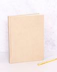 Initials Nude Vegan Leather Lined Notebook