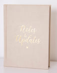 Any Name Nude Vegan Leather Lined Notebook
