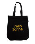 7ello 3anne Black Tote Bag