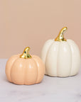 Petite Peach Pumpkin Ceramic Decor - ديكور يقطين سيراميك خوخي