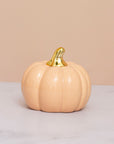 Petite Peach Pumpkin Ceramic Decor - ديكور يقطين سيراميك خوخي
