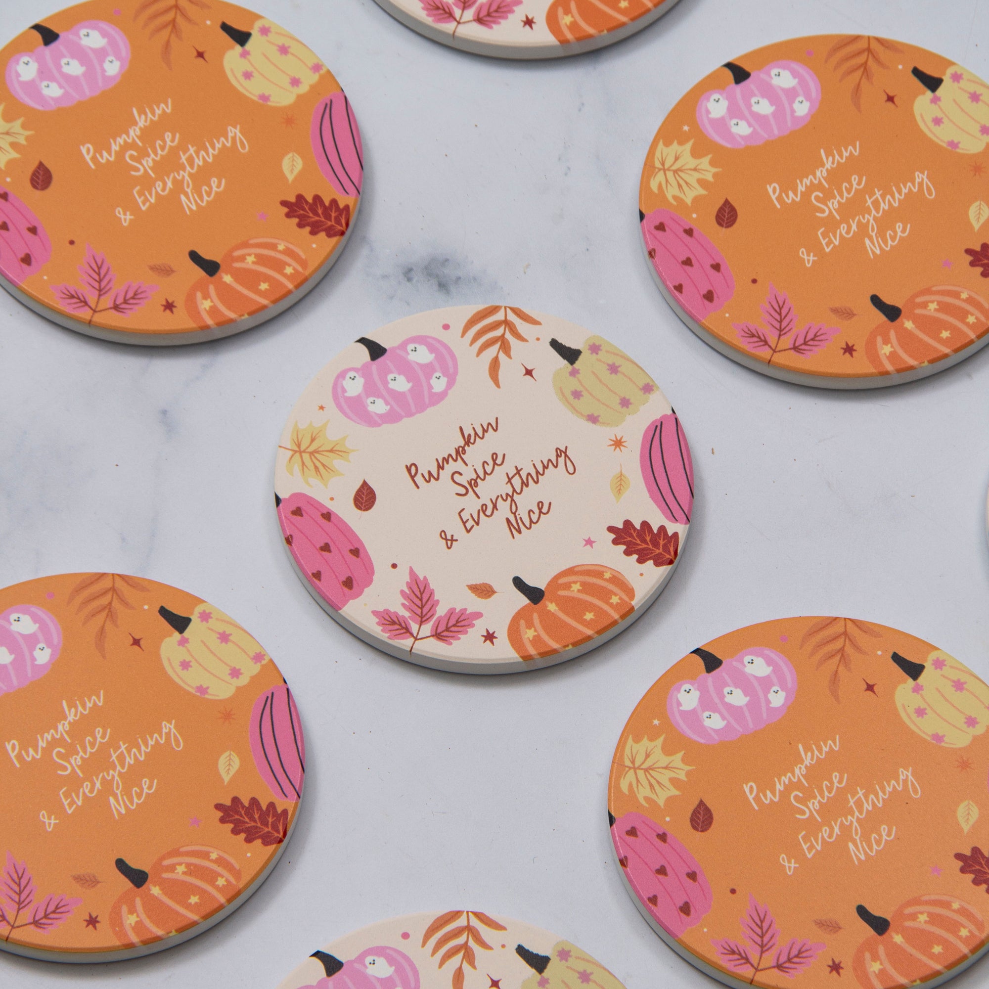 Pumpkin Spice Coaster Orange