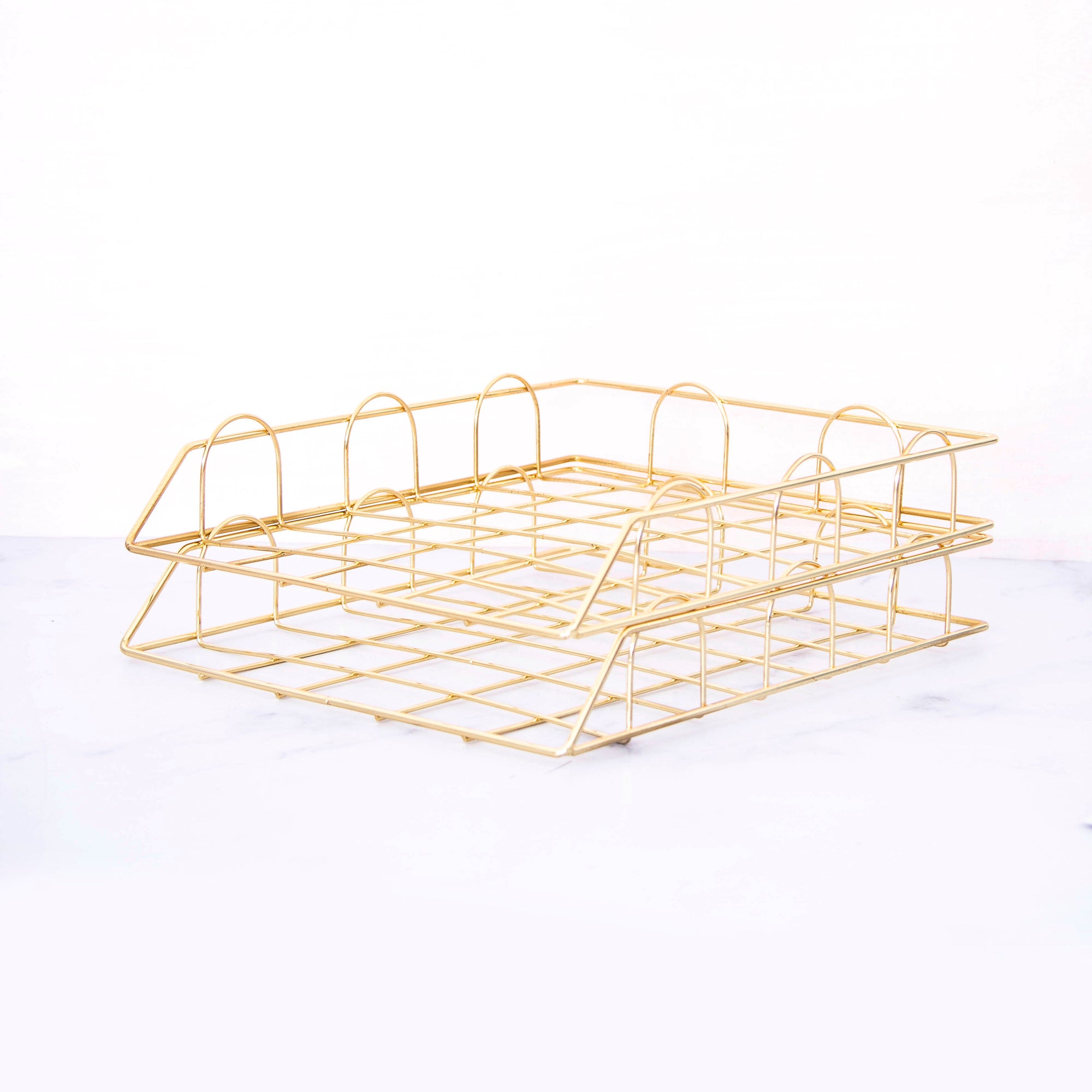 Wire Gold Paper Rack