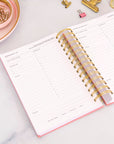 Script Name Linen Touch Foil Daily Planner