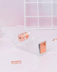 Acrylic Rose Gold Tape Dispenser - موزع شريط لاصق أكريليك ذهبي وردي
