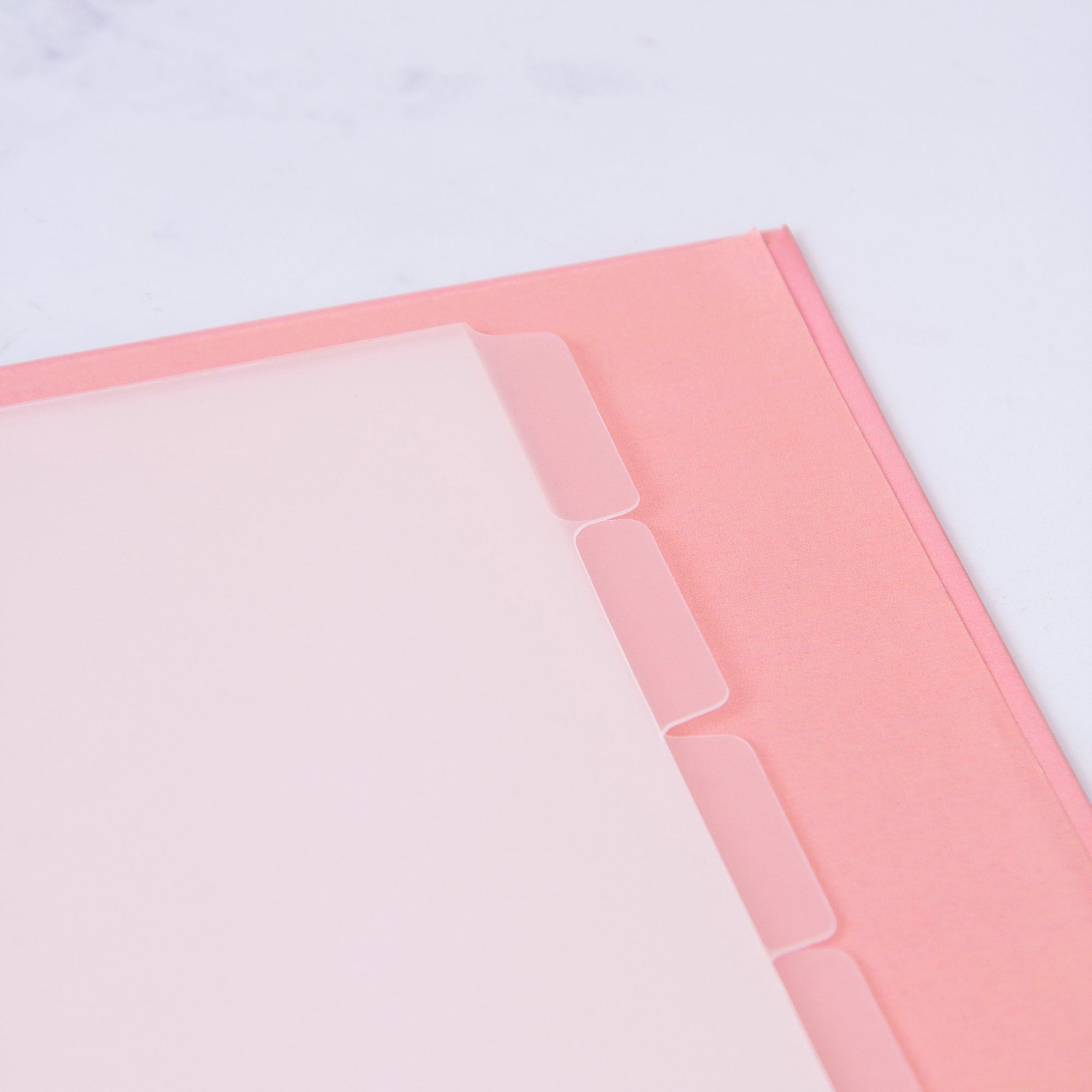 Frosted Binder Divider Tabs A5