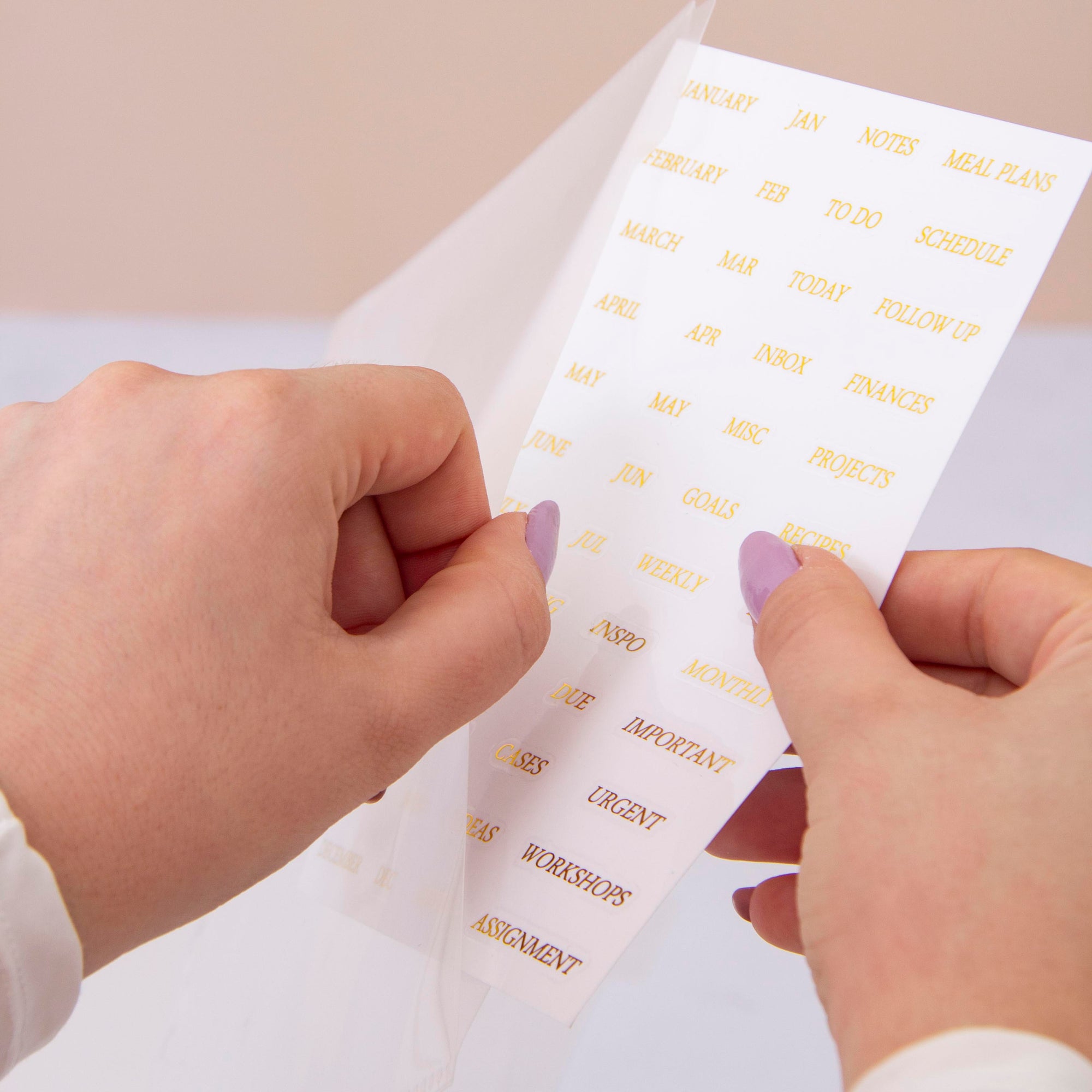 Clear Binder Divider Tabs with Envelope A5