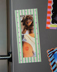 Minty Stripes - Photo Strip Frame Magnet